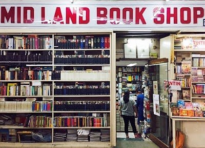 Midland Book Shop shelves lined with books, South Extension